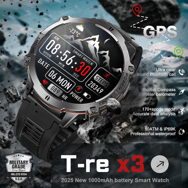 Timex Watches Smartwatch - New T-Rex 3 Military Smart Watch
