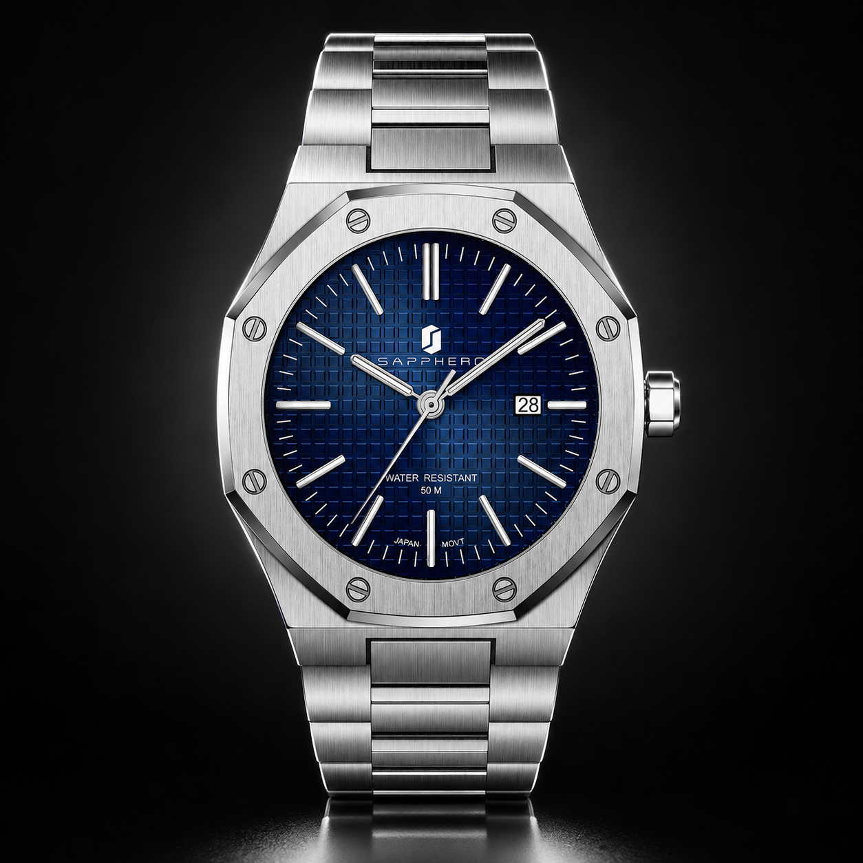 Smartwatch Watches Gift For Men - SAPPHERO Men's Quartz Watch Analog Stainless