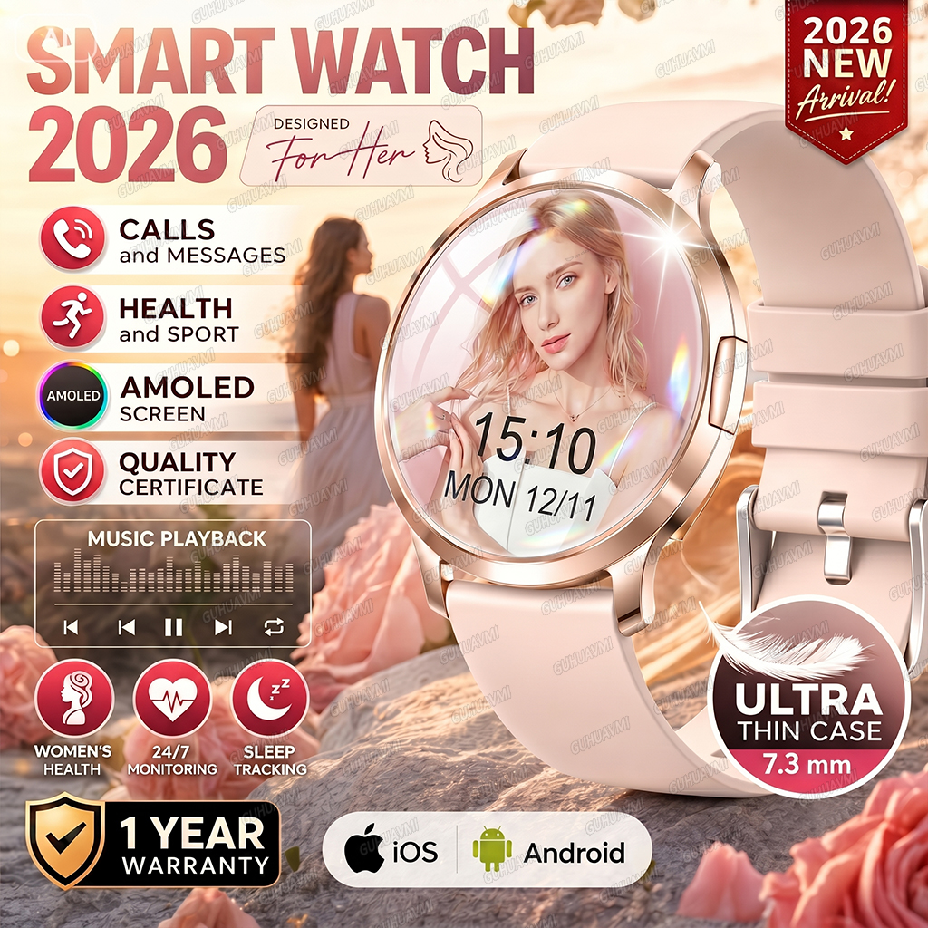 Smartwatch Ladies Watches For Women - 2026 New Ultra-thin Smart Watch For