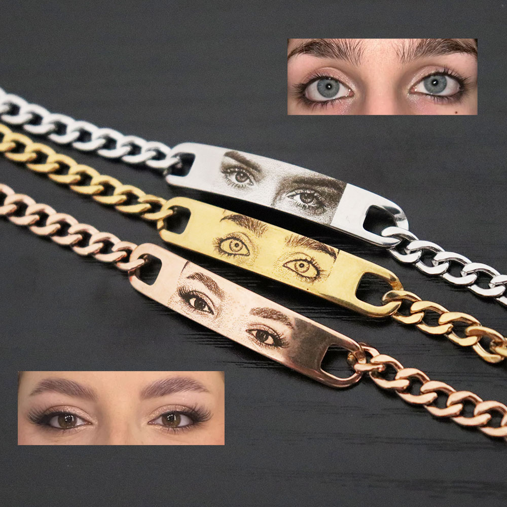 Bracelet Link Remover - Customized Photo Engraved Couple Bracelet Personalized