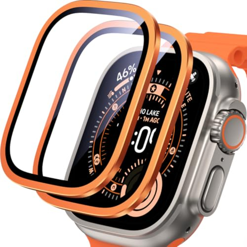 2PCS HD Metal Tempered Glass F - Smartwatch Watches Gift For Men reseña y precio