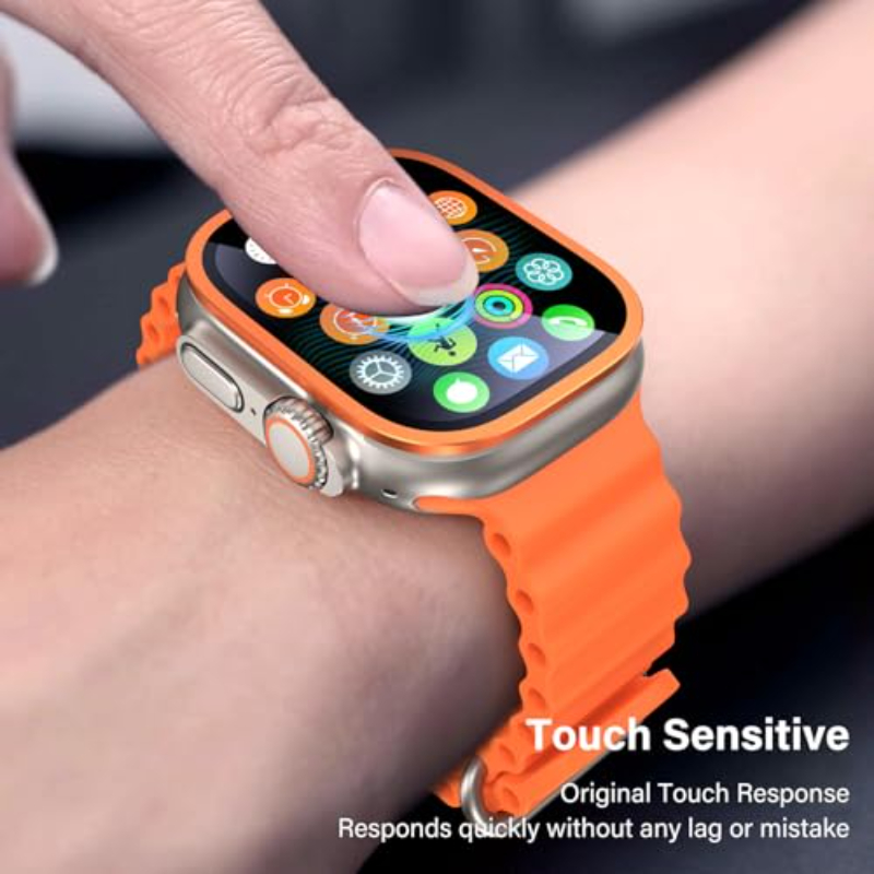 2PCS HD Metal Tempered Glass F - Smartwatch Watches Gift For Men reseña y precio