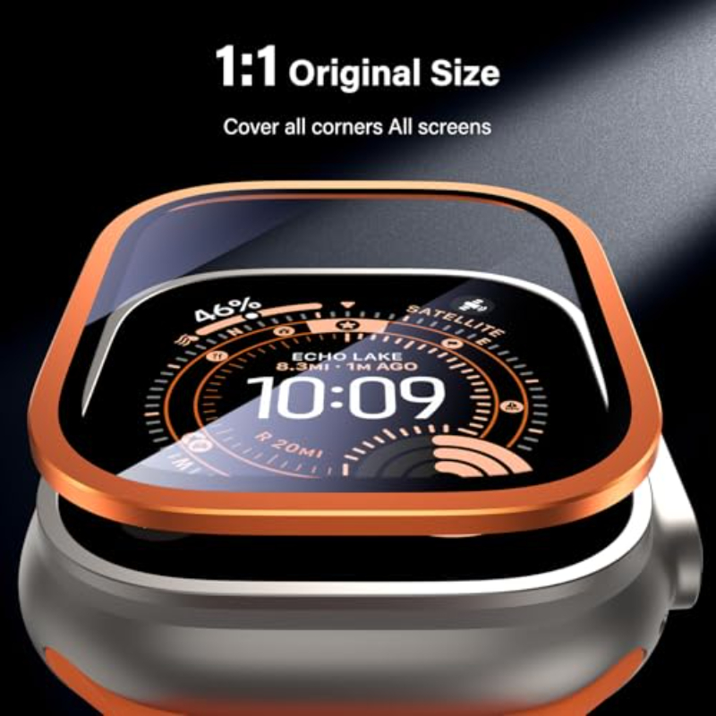 2PCS HD Metal Tempered Glass F - Smartwatch Watches Gift For Men reseña y precio