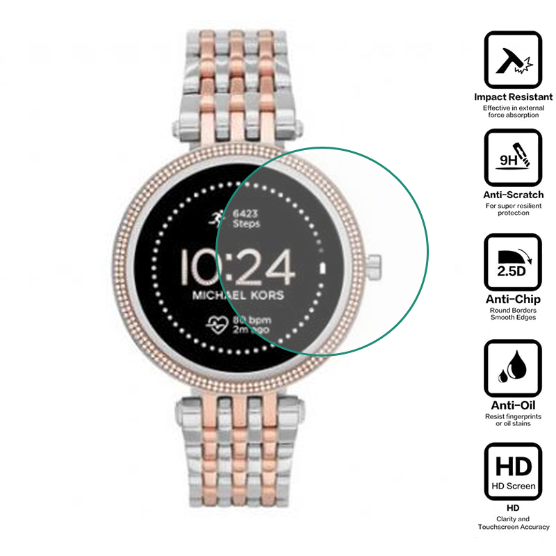 Tempered Glass Protective Film - Smartwatch Watches Michael Kors reseña y precio