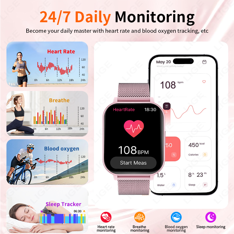 New 1.83‘’ HD Screen Fashion S - Smartwatch Ladies Watches For Women reseña y precio