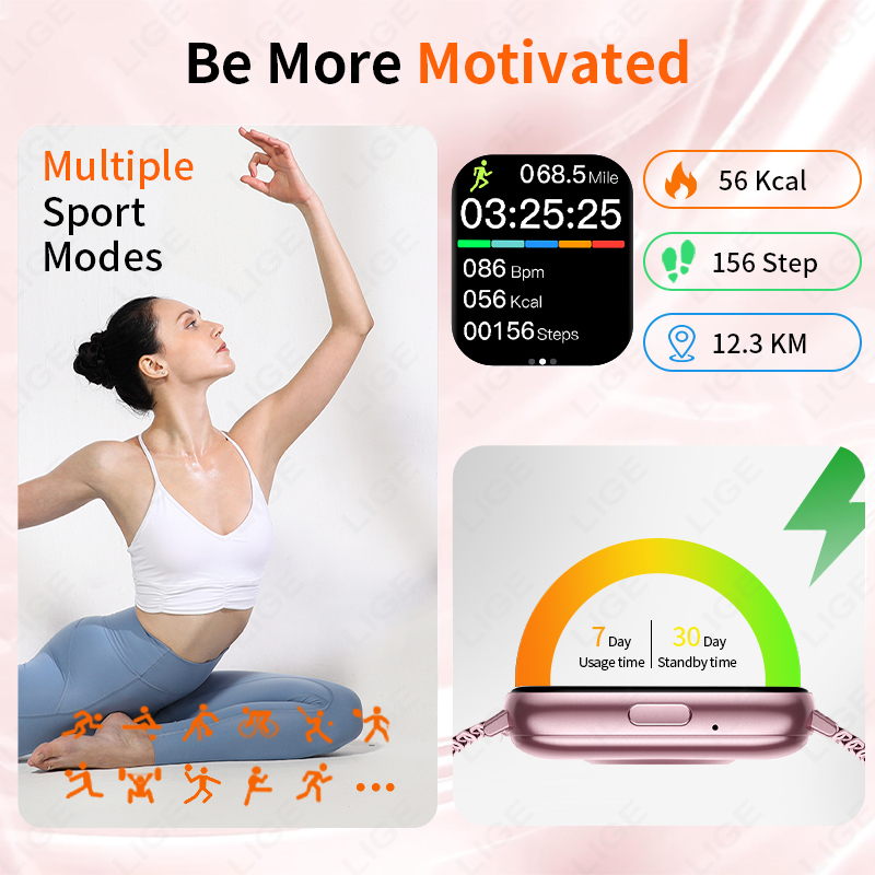 New 1.83‘’ HD Screen Fashion S - Smartwatch Ladies Watches For Women reseña y precio