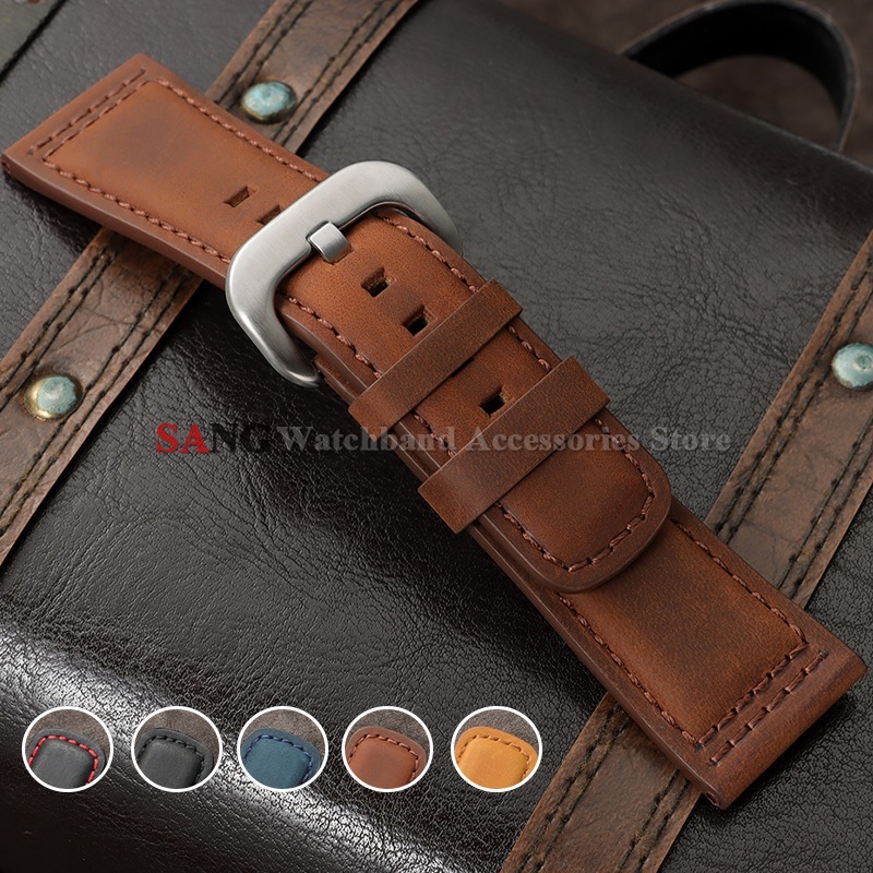 28mm Vintage Leather Watchband - Watches Rolex Smartwatch reseña y precio