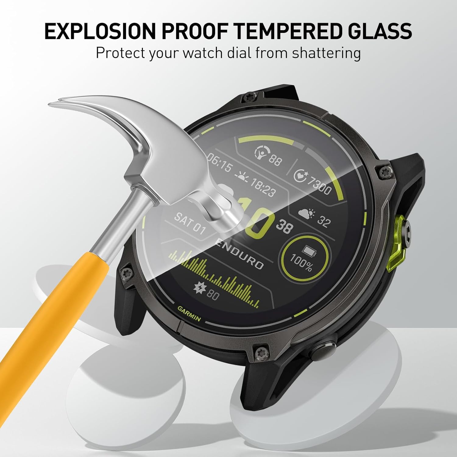 Tempered Glass Films For Garmi - Smart Watch Screen Protector reseña y precio