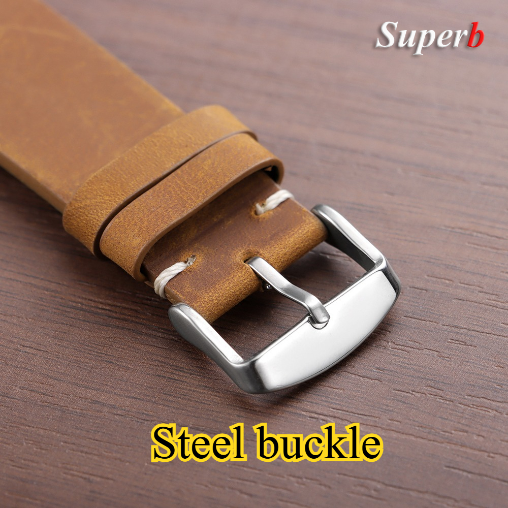 Stitching Cowhide Leather Brac - Watches Rolex Smartwatch reseña y precio