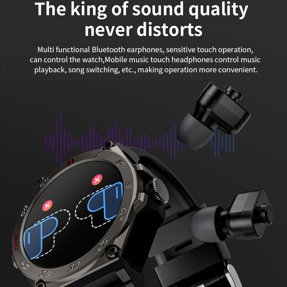 2 In 1 TWS Noise Reduction Hea - Smartwatch Noise Watches For Women reseña y precio