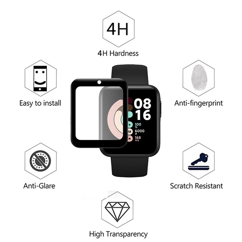 2 Pcs Tempered Glass for Redmi - Smart Watch Screen Protector reseña y precio