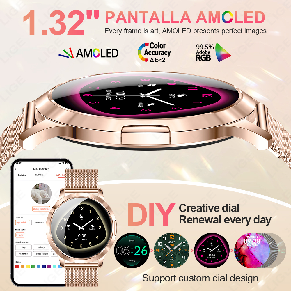LIGE 2026 New Smart Watch Wome - Smartwatch Ladies Watches For Women reseña y precio