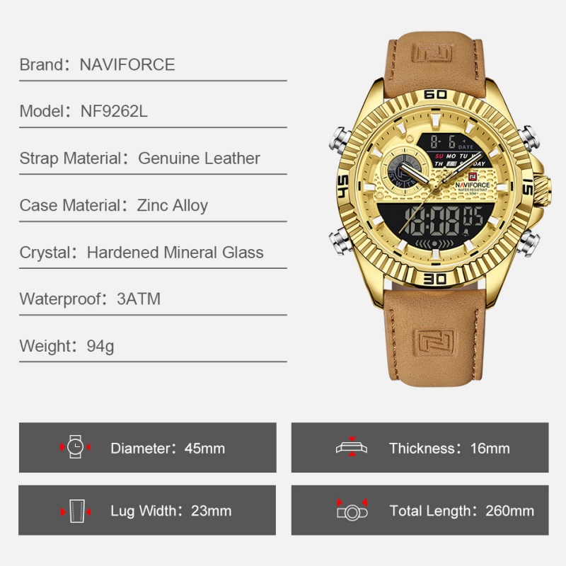 NAVIFORCE 2026 Men's Sport Qua - Timex Watches Smartwatch reseña y precio