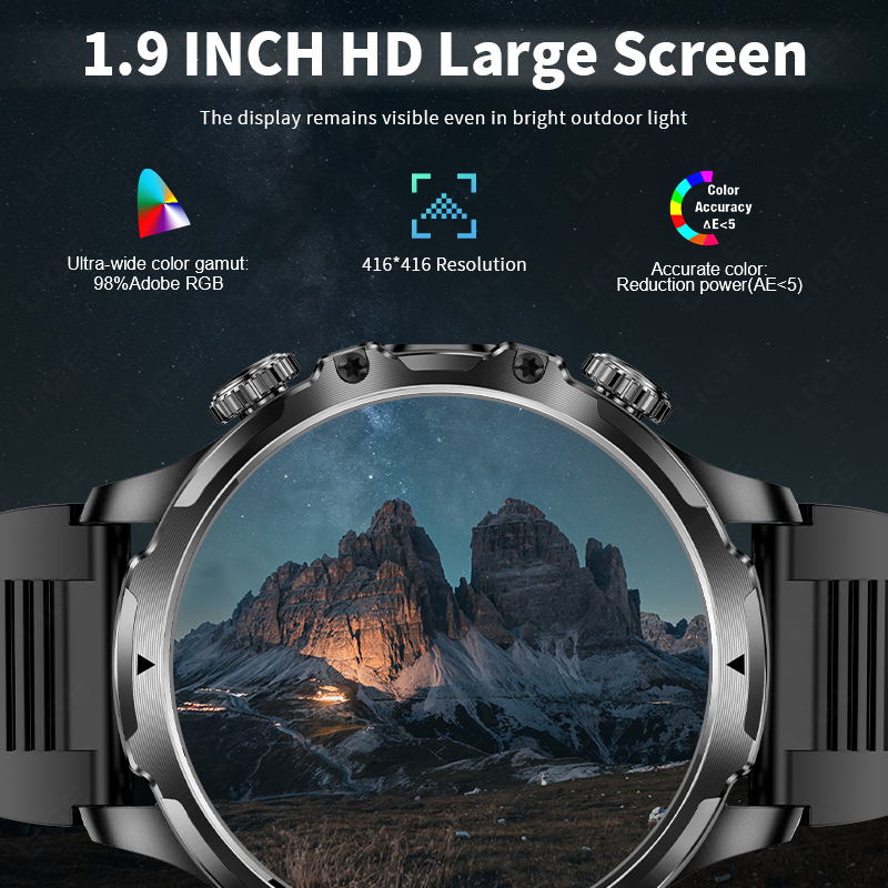 LIGE Smartwatch Military Men 1 - Timex Watches Smartwatch reseña y precio