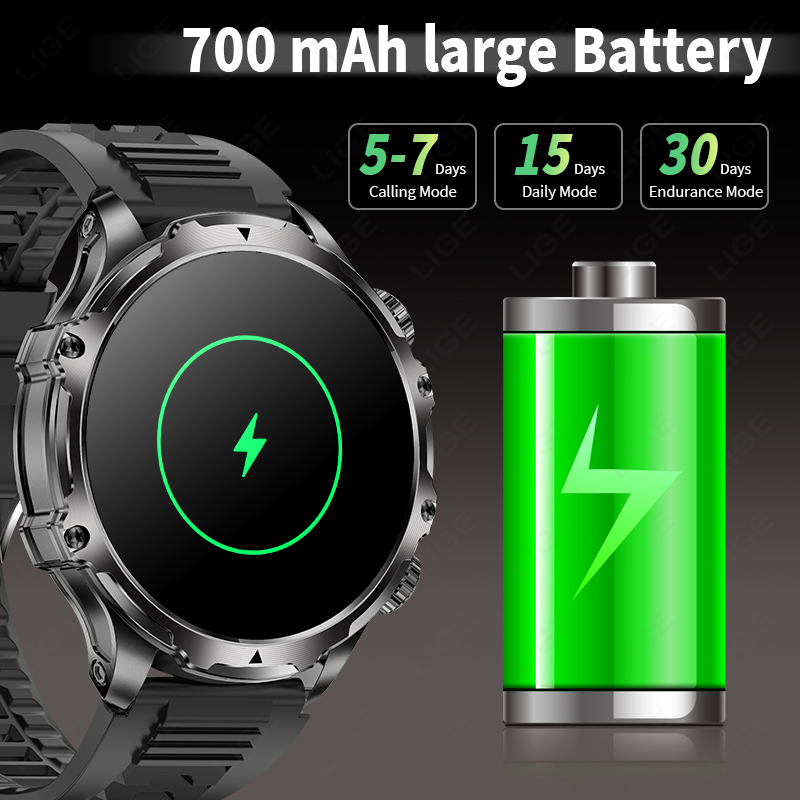 LIGE Smartwatch Military Men 1 - Timex Watches Smartwatch reseña y precio