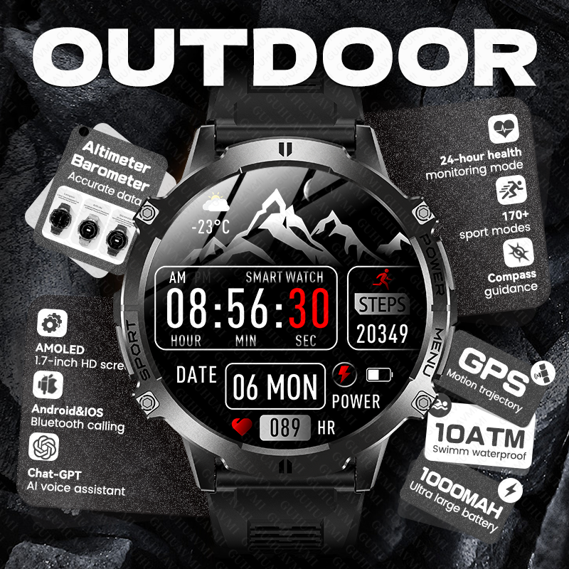 2026 New Men Outdoor GPS Smart - Timex Watches Smartwatch reseña y precio