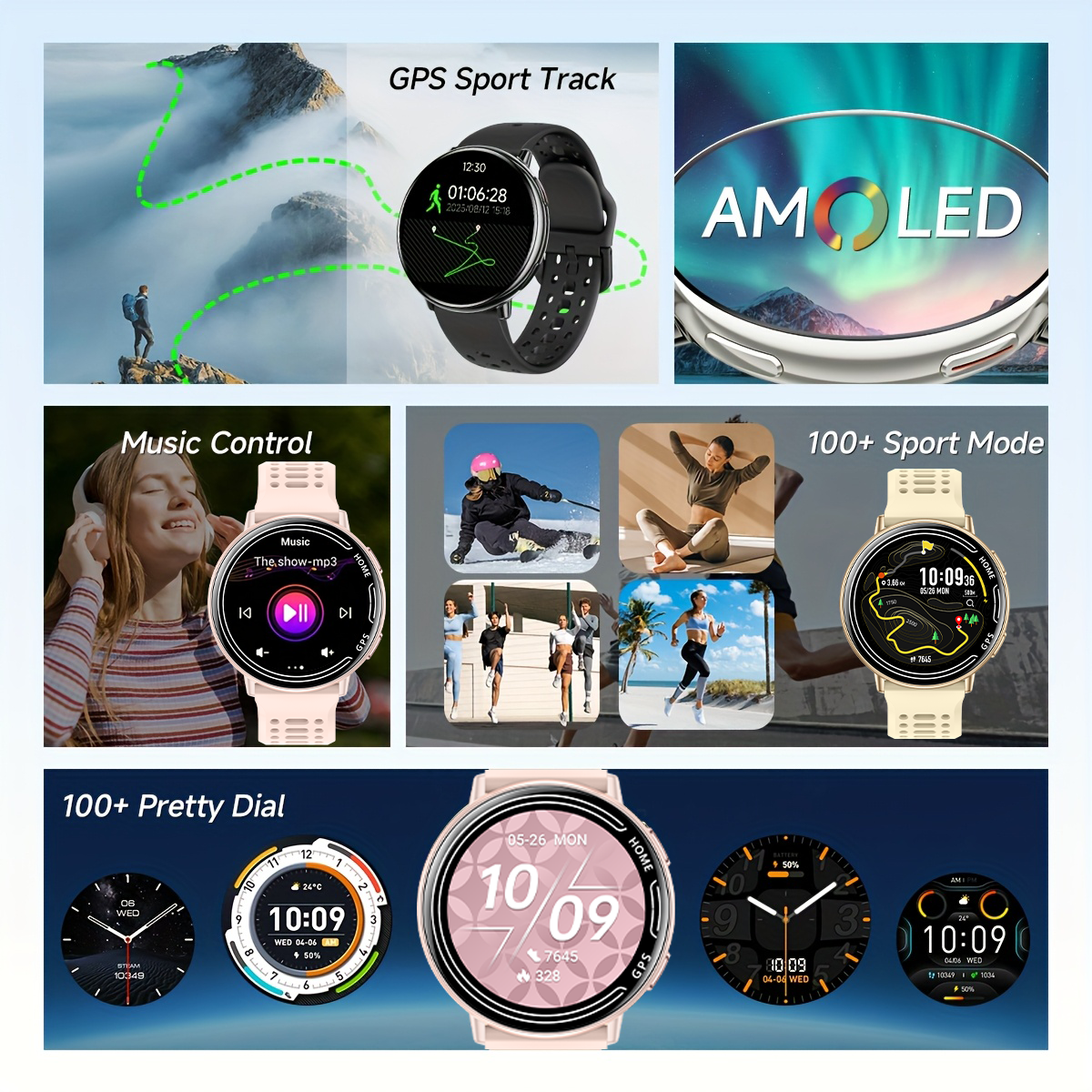 New hot GPS smartwatch 1.43 AM - Smartwatch Watches Gift For Men reseña y precio