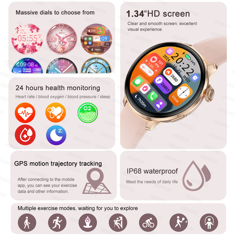 2026 New Lady Fashion Smart Wa - Smartwatch Ladies Watches For Women reseña y precio