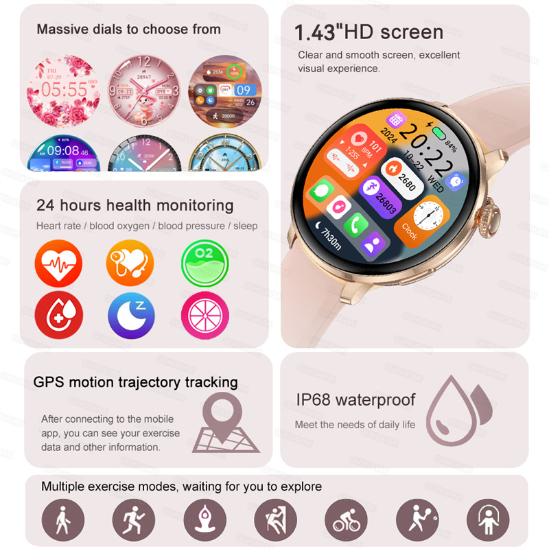 2026New Smart Watch Women 1.43 - Smartwatch Ladies Watches For Women reseña y precio