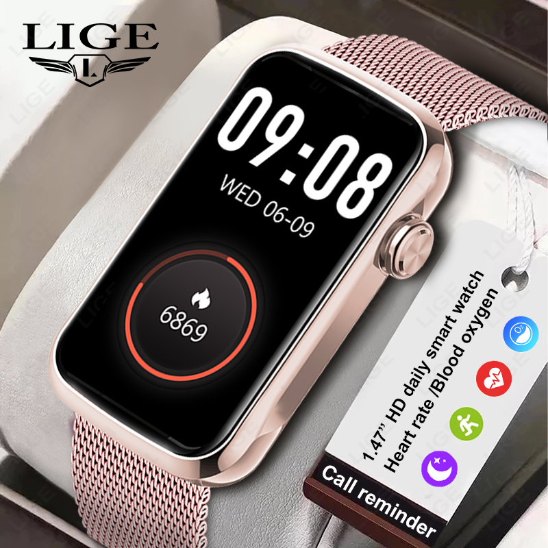 LIGE 1.47'' Smart Watch Women  - Smartwatch Ladies Watches For Women reseña y precio