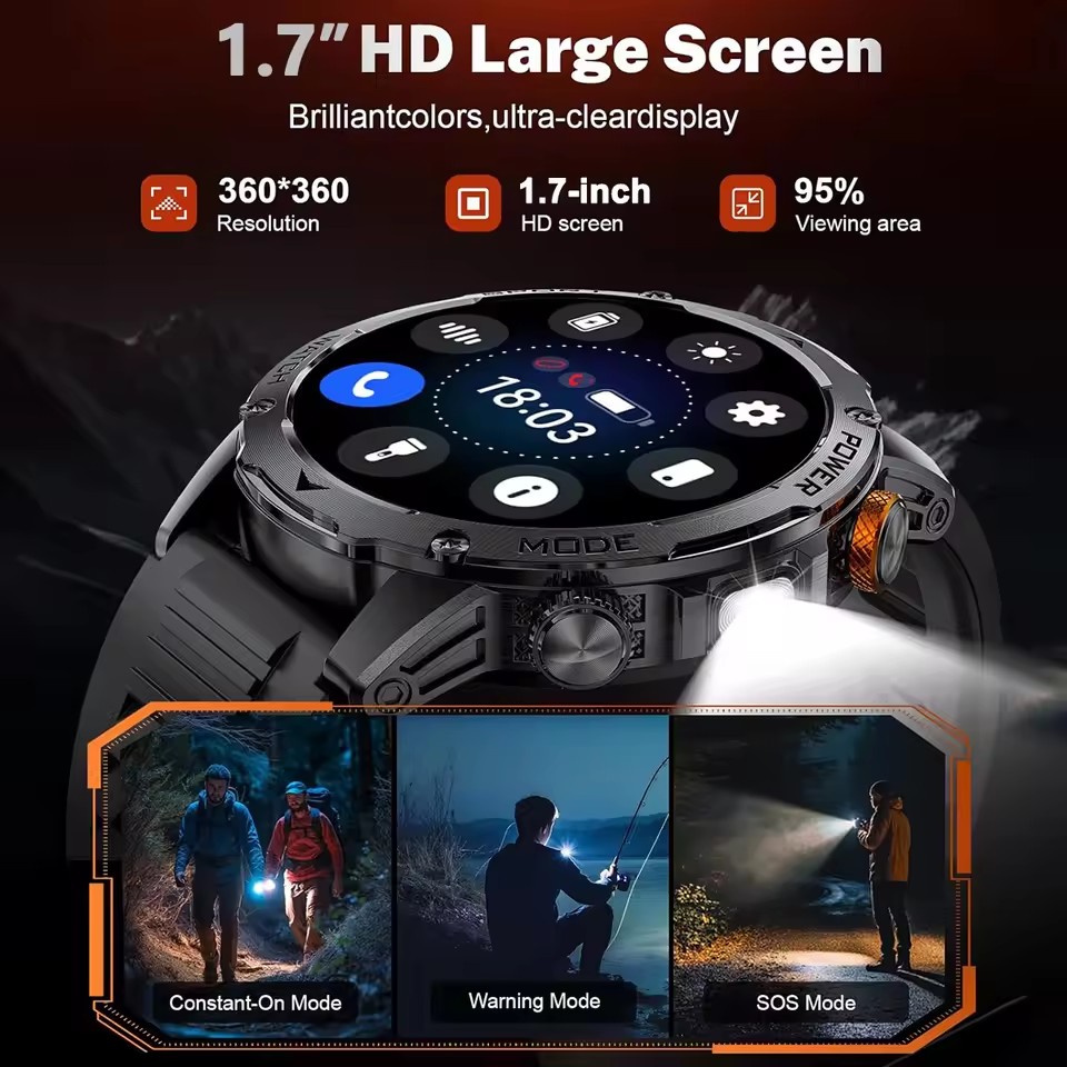 New T-REX3 Outdoor 1000mAh Bat - Smartwatch Watches Gift For Men reseña y precio