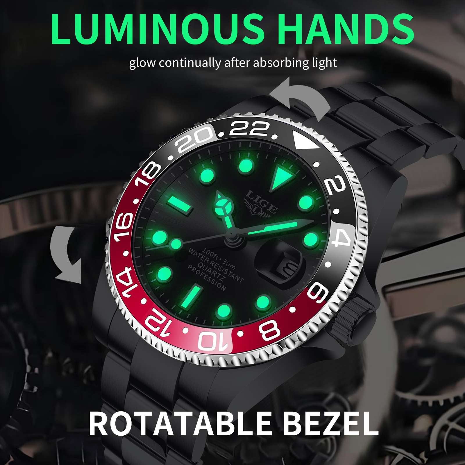 LIGE 2026 Men's watches busine - Smartwatch Watches Gift For Men reseña y precio