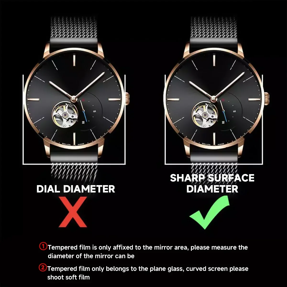 26-46mm Universal Tempered Gla - Smart Watch Screen Protector reseña y precio