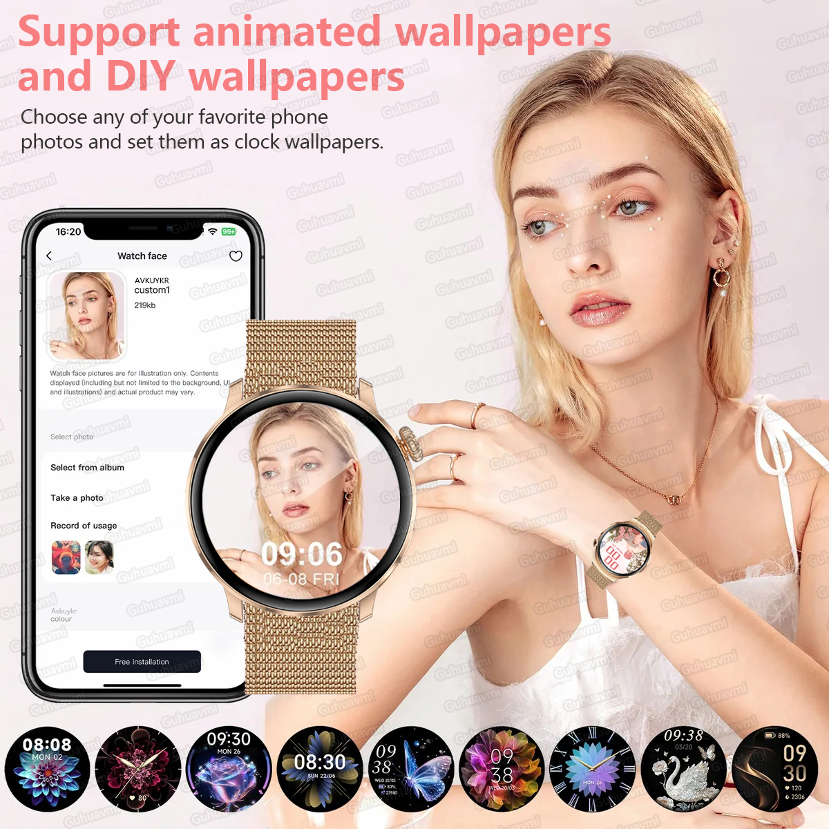 New Ultra-thin 8.9mm Lady Smar - Smartwatch Ladies Watches For Women reseña y precio