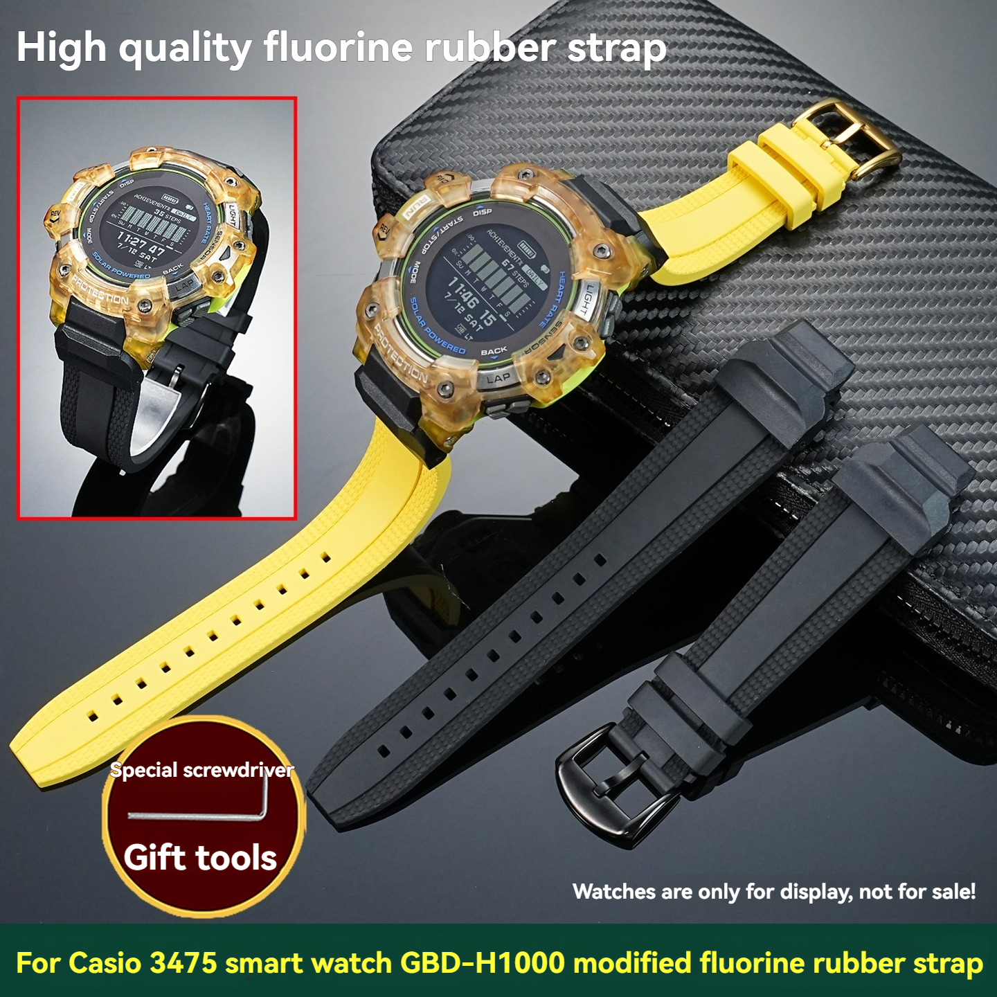 gbd-h1000 Fluororubber watchba - Smartwatch Casio Watches For Men reseña y precio