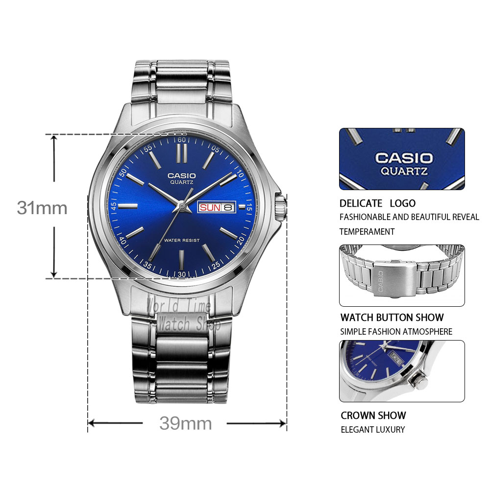 Casio watch men simple Week Ca - Smartwatch Casio Watches For Men reseña y precio