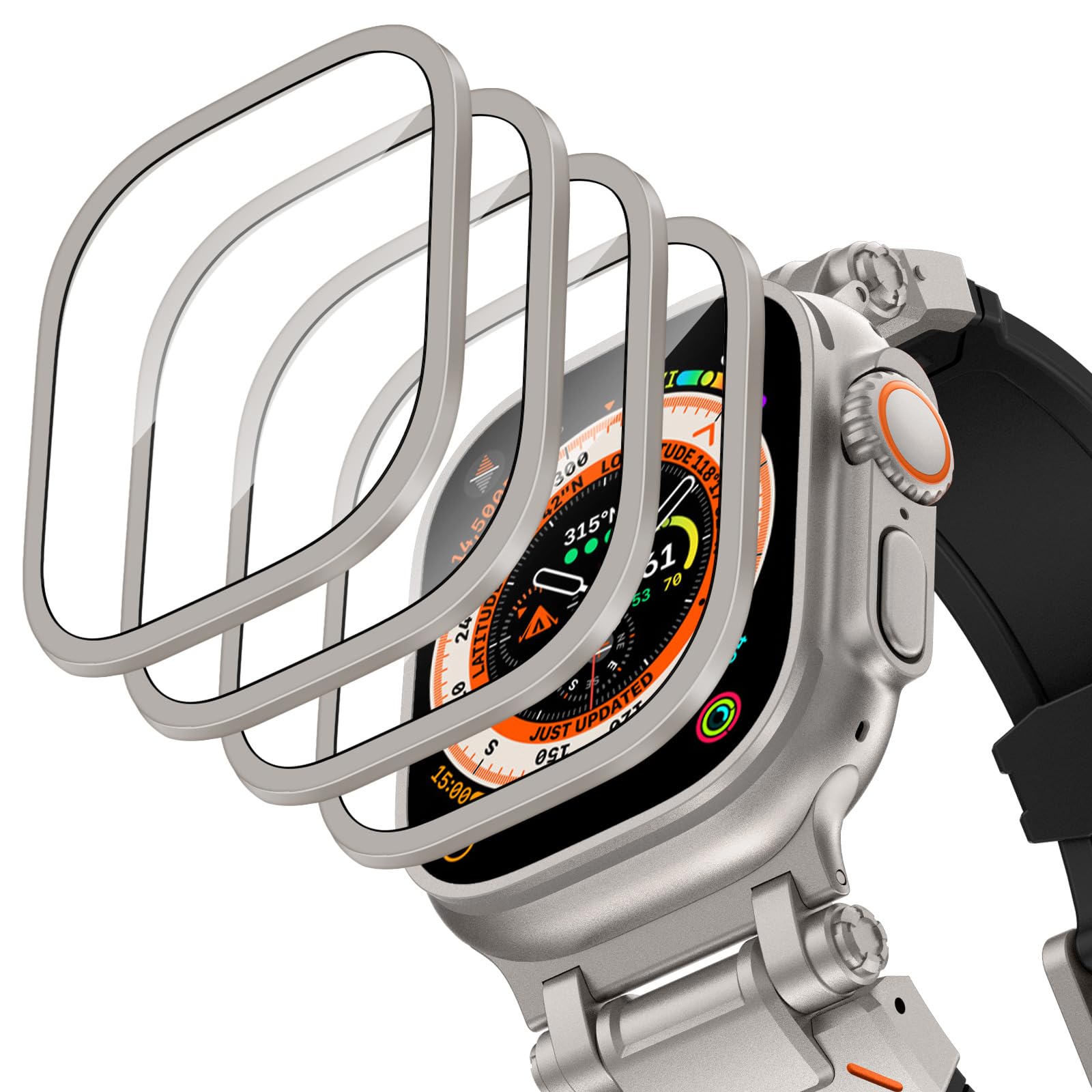 Aluminium Alloy Case+Tempered  - Smartwatch Watches Gift For Men reseña y precio
