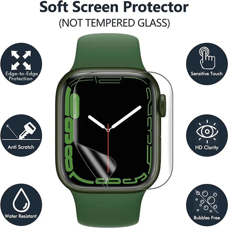 3PCS Hydrogel Film for Apple W - Smart Watch Screen Protector reseña y precio