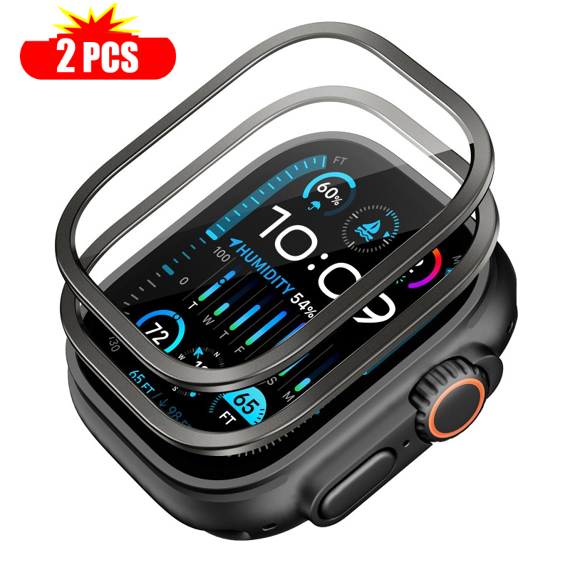 2pcs Tempered Glass for Apple  - Smartwatch Watches Gift For Men reseña y precio