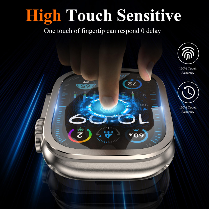 2pcs Tempered Glass for Apple  - Smartwatch Watches Gift For Men reseña y precio
