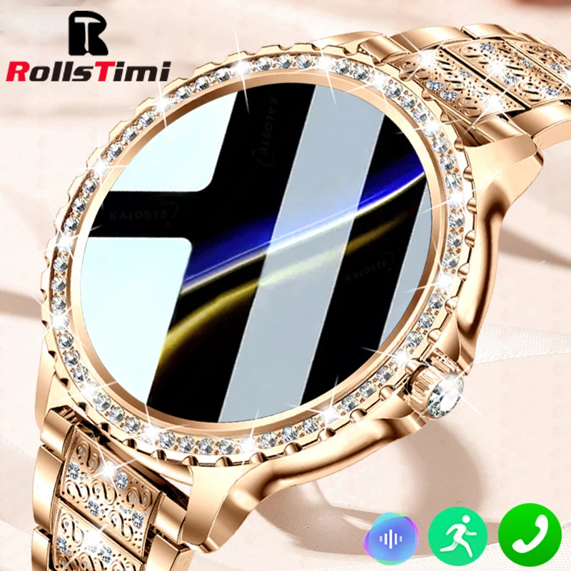 Fashion Luxury Gold Women Smar - Smartwatch Ladies Watches For Women reseña y precio